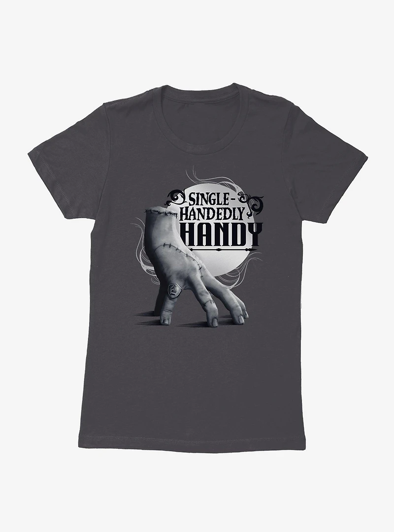 Wednesday Single-Handedly Handy Womens T-Shirt