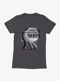 Wednesday Single-Handedly Handy Womens T-Shirt