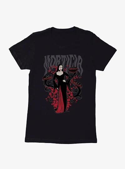 Wednesday Morticia Plants Womens T-Shirt