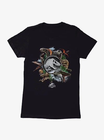 Jurassic World Rebirth Dinosaurs Womens T-Shirt