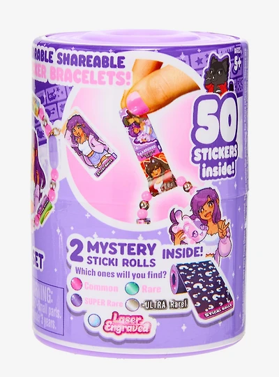 Sticki Rolls Aphmau Blind Capsule Sticker Bracelet