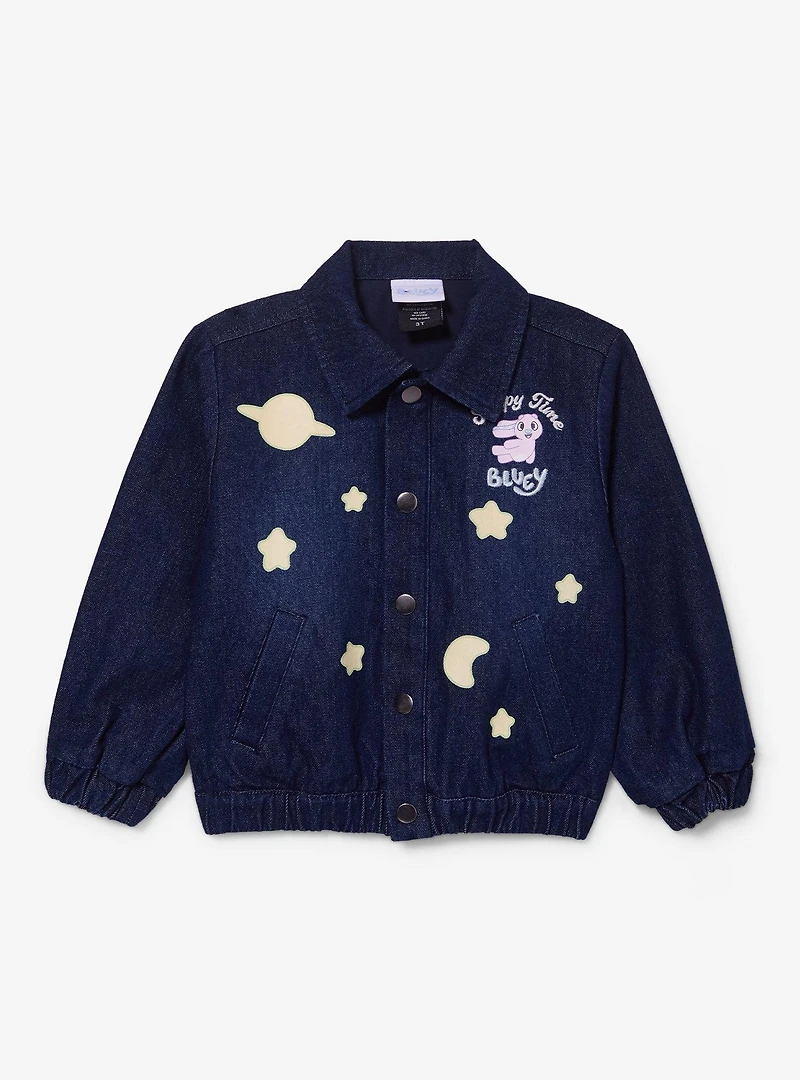 Disney Bluey Sleepy Time Toddler Denim Jacket - BoxLunch Exclusive