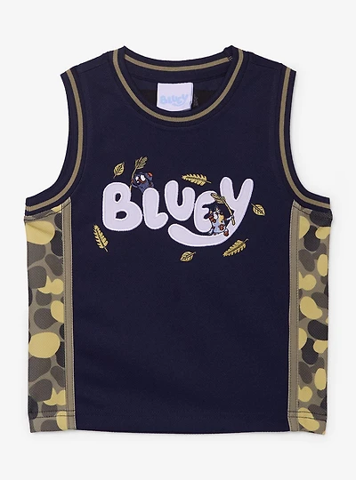 Bluey Camping Camo Toddler Basketball Jersey - BoxLunch Exclusive