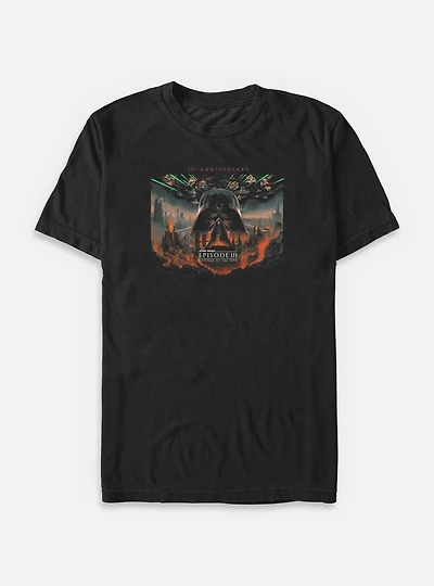 Star Wars Episode III: Revenge Of The Sith 20th Anniversary Scenic Poster Big & Tall T-Shirt