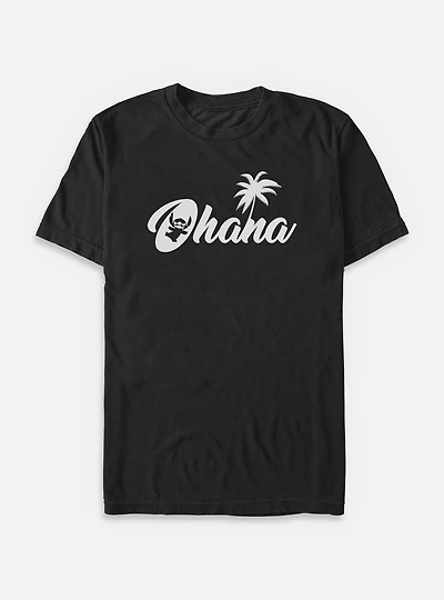 Disney Lilo & Stitch Sillhouette Ohana Big Tall T-Shirt