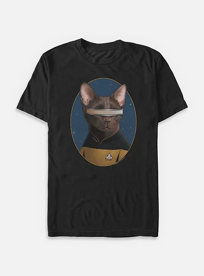 Star Trek Laforge Cat Big & Tall T-Shirt
