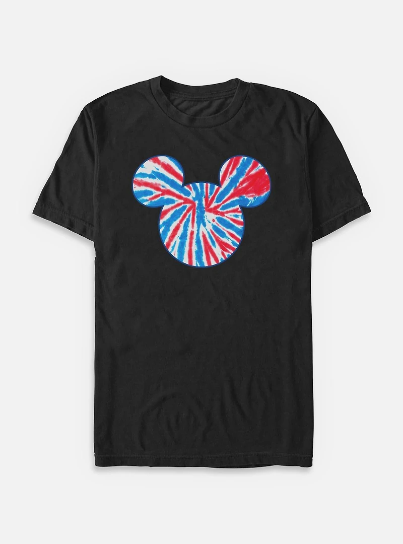 Disney Mickey Mouse Tie Dye Americana Big & Tall T-Shirt
