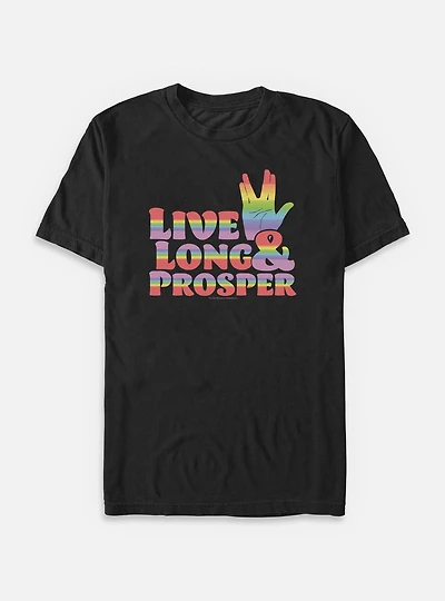 Star Trek Rainbow Prosper Big & Tall T-Shirt