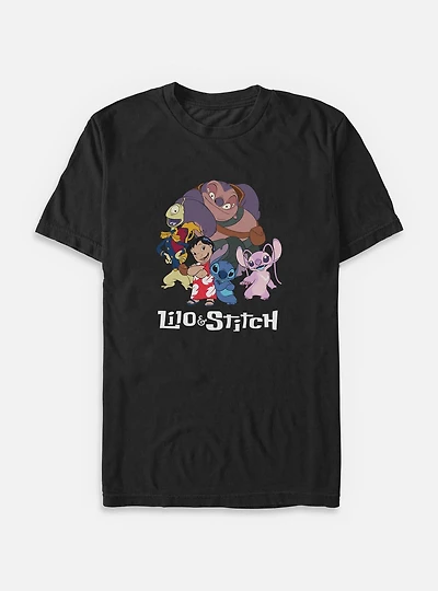 Disney Lilo & Stitch Family Photo Big Tall T-Shirt