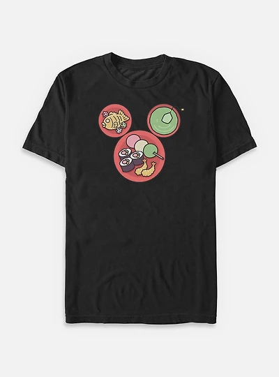 Disney Mickey Mouse Japanese Food Big & Tall T-Shirt