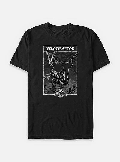 Jurassic Park Velociraptor Tarot Big & Tall T-Shirt