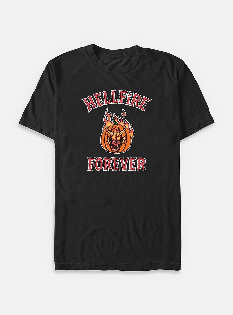Stranger Things Hellfire Forever Pumpkin Big & Tall T-Shirt