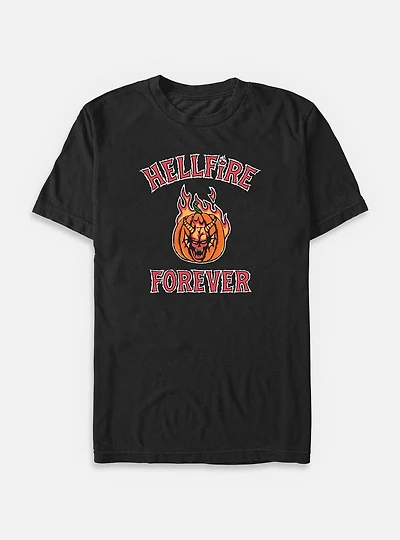 Stranger Things Hellfire Forever Pumpkin Big & Tall T-Shirt