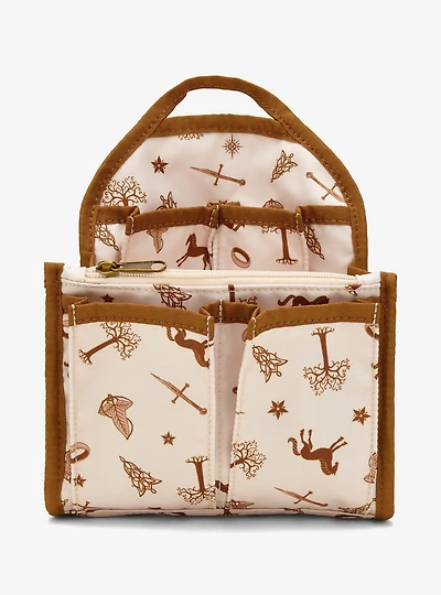 The Lord of The Rings Tonal Icons Allover Print Mini Backpack Organizer - BoxLunch Exclusive