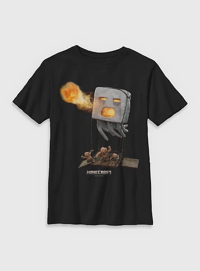 A Minecraft Movie Ghast Youth T-Shirt