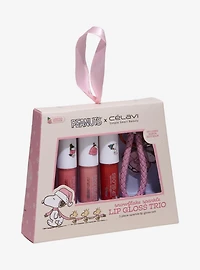 Célavi x Peanuts Snowflake Sparkle Lip Gloss Trio