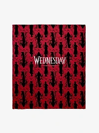Wednesday Morticia & Wednesday Throw Blanket