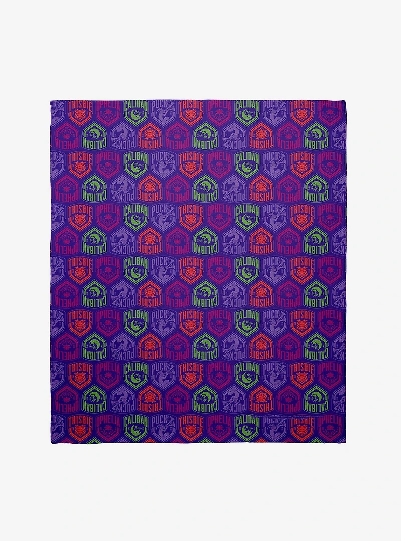 Wednesday Nevermore Halls Throw Blanket
