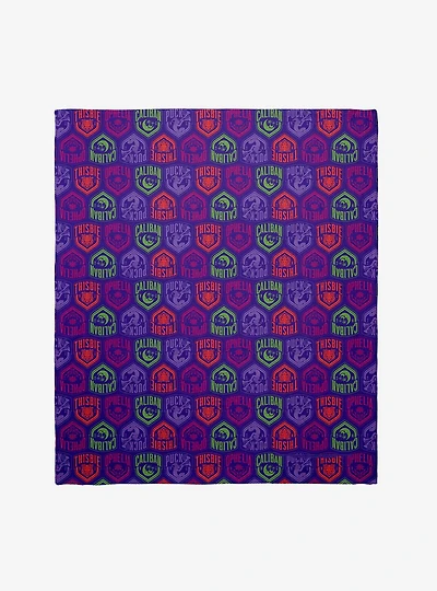 Wednesday Nevermore Halls Throw Blanket