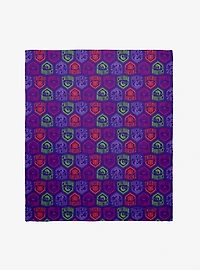 Wednesday Nevermore Halls Throw Blanket