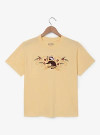 Harry Potter Hufflepuff Flowers Embroidered T-Shirt — BoxLunch Exclusive