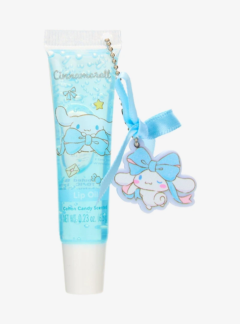 Sanrio Cinnamoroll Cotton Candy Scented Lip Oil with Keychain - BoxLunch Exclusive