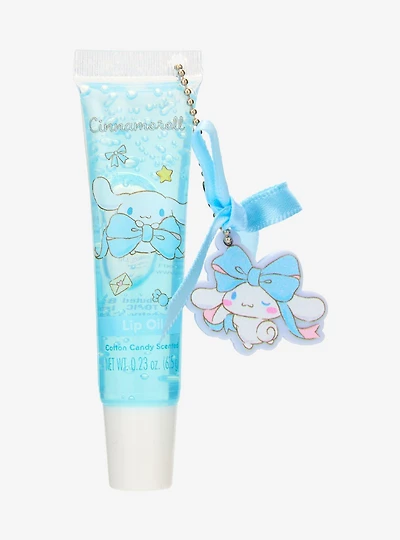 Sanrio Cinnamoroll Cotton Candy Scented Lip Oil with Keychain - BoxLunch Exclusive
