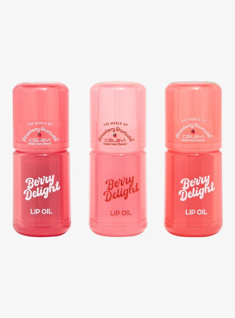 Célavi Strawberry Shortcake Berry Delight Lip Oil Set