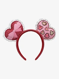 Loungefly Disney Minnie Mouse Valentine's Day Hearts Ears — BoxLunch Exclusive
