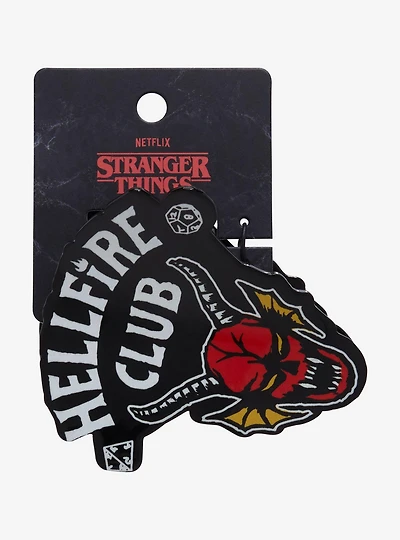 Stranger Things Hellfire Club Logo Figural Claw Clip