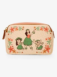 Loungefly Disney Lilo & Stitch Hula Floral Cosmetic Bag - BoxLunch Exclusive