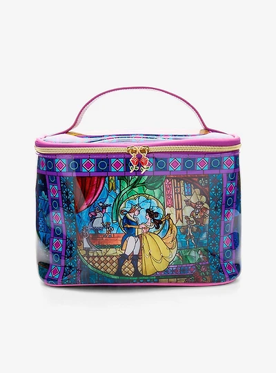 Disney Beauty and the Beast Stained Glass Cosmetic Case — BoxLunch Exclusive
