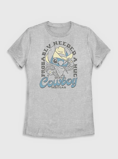 Disney Lilo & Stitch Went Cowboy Womens T-Shirt