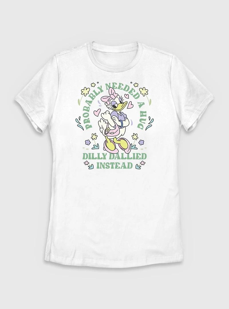 Disney Mickey Mouse Daisy Duck Needs A Hug Womens T-Shirt