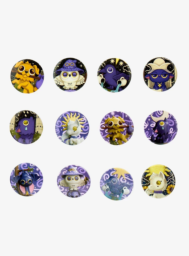 Kaleidos Creative Wild Magic Tarot Blind Bag Button Pin Set