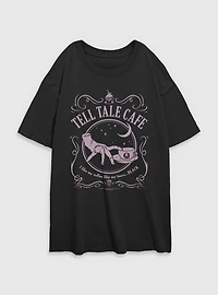 Wednesday Tell Tale Cafe Womens Oversized T-Shirt BoxLunch Exclusive