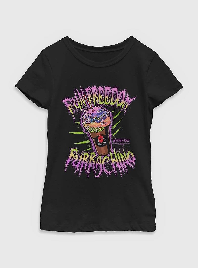 Wednesday Fun Freedom Furrachino Youth Girls T-Shirt BoxLunch Exclusive