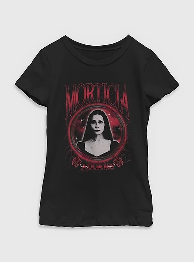 Wednesday Morticia Addams Keeper of Secrets Youth Girls T-Shirt BoxLunch Exclusive