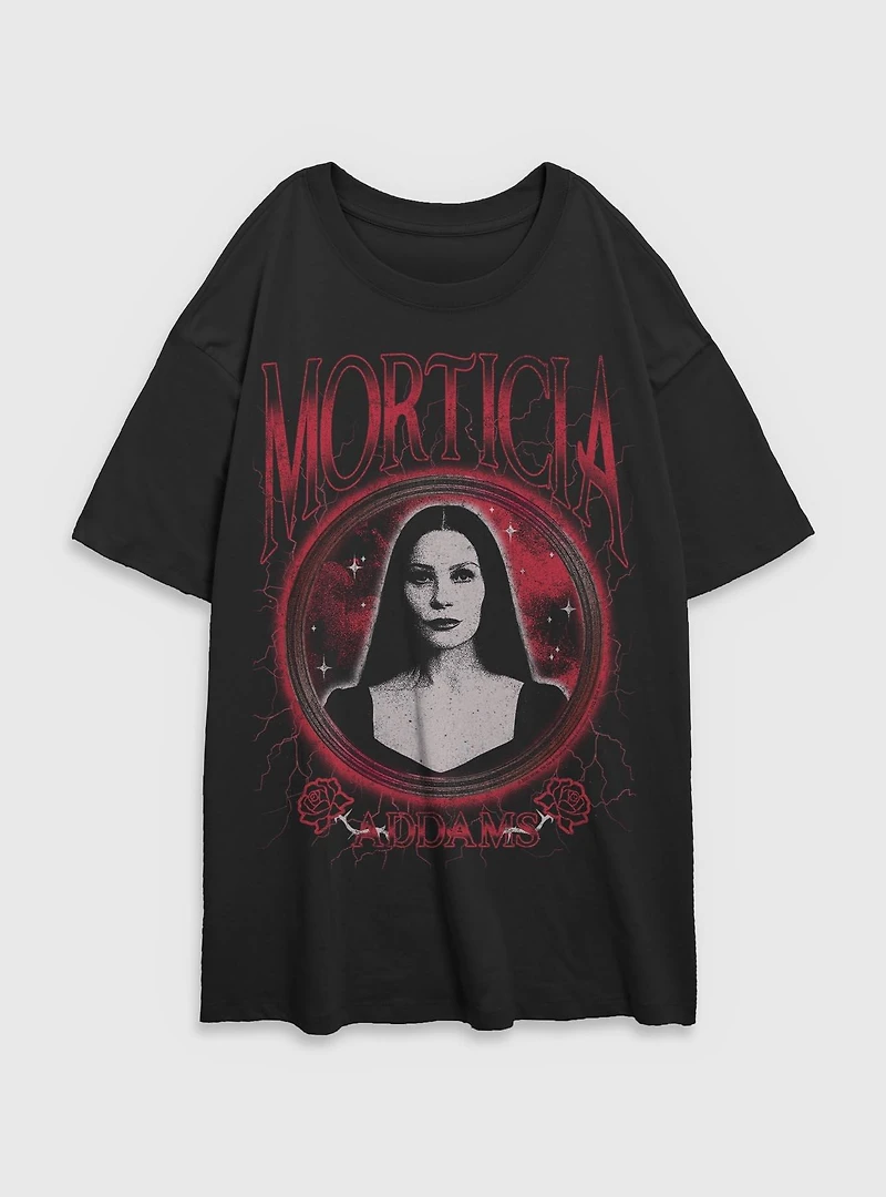 Wednesday Morticia Addams Keeper of Secrets Womens Oversized T-Shirt BoxLunch Exclusive