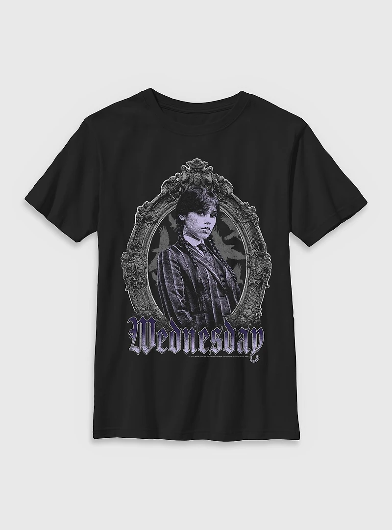 Wednesday Frame Portrait Youth T-Shirt BoxLunch Exclusive