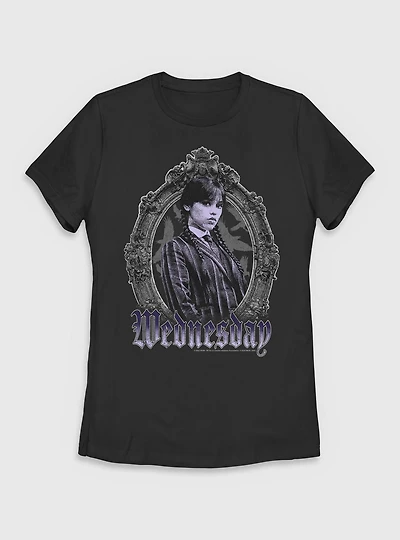 Wednesday Frame Portrait Womens T-Shirt BoxLunch Exclusive