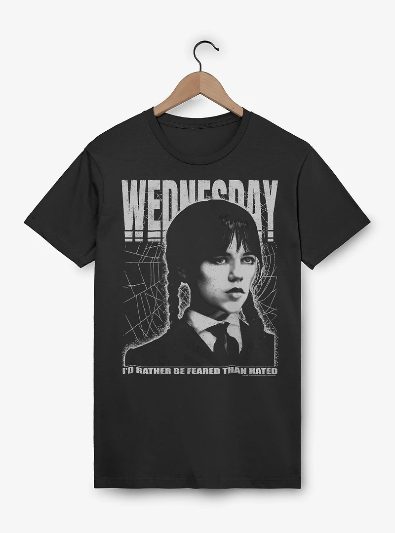 Wednesday Rather Be Feared Than Hated T-Shirt BoxLunch Web Exclusive