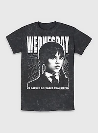 Wednesday Rather Be Feared Than Hated Mineral Wash T-Shirt BoxLunch Exclusive
