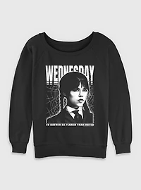 Wednesday Rather Be Feared Than Hated Womens Slouchy Sweatshirt BoxLunch Exclusive