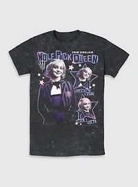 Wednesday Enid Wolf Pack Queen Mineral Wash T-Shirt BoxLunch Exclusive