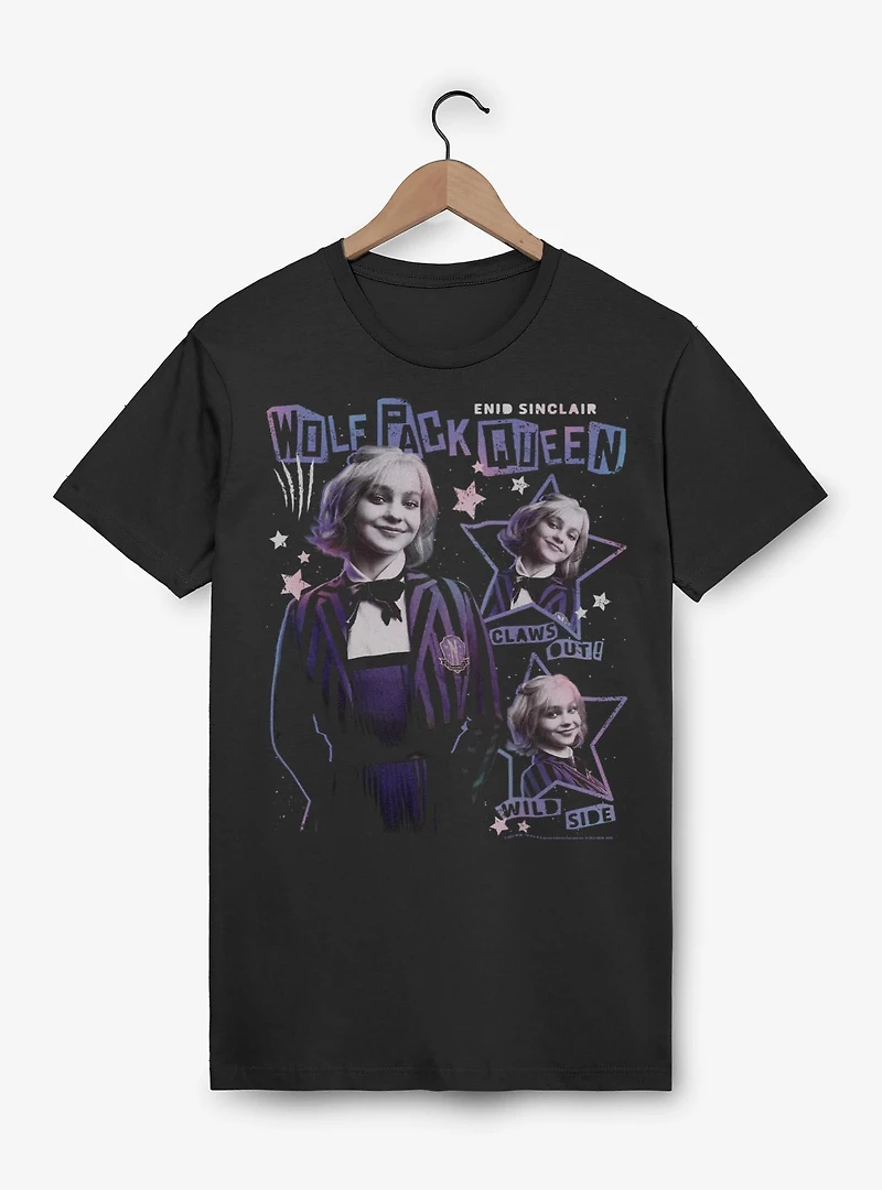 Wednesday Enid Wolf Pack Queen T-Shirt BoxLunch Exclusive