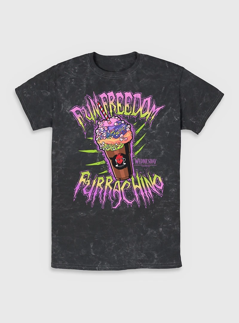 Wednesday Fun Freedom Furrachino Mineral Wash T-Shirt BoxLunch Exclusive