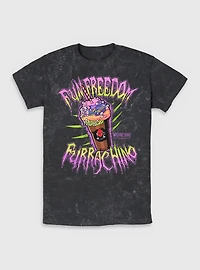 Wednesday Fun Freedom Furrachino Mineral Wash T-Shirt BoxLunch Exclusive