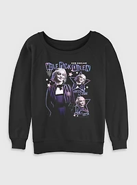 Wednesday Enid Wolf Pack Queen Womens Slouchy Sweatshirt BoxLunch Exclusive