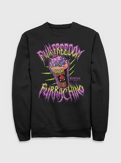 Wednesday Fun Freedom Furrachino Sweatshirt BoxLunch Exclusive